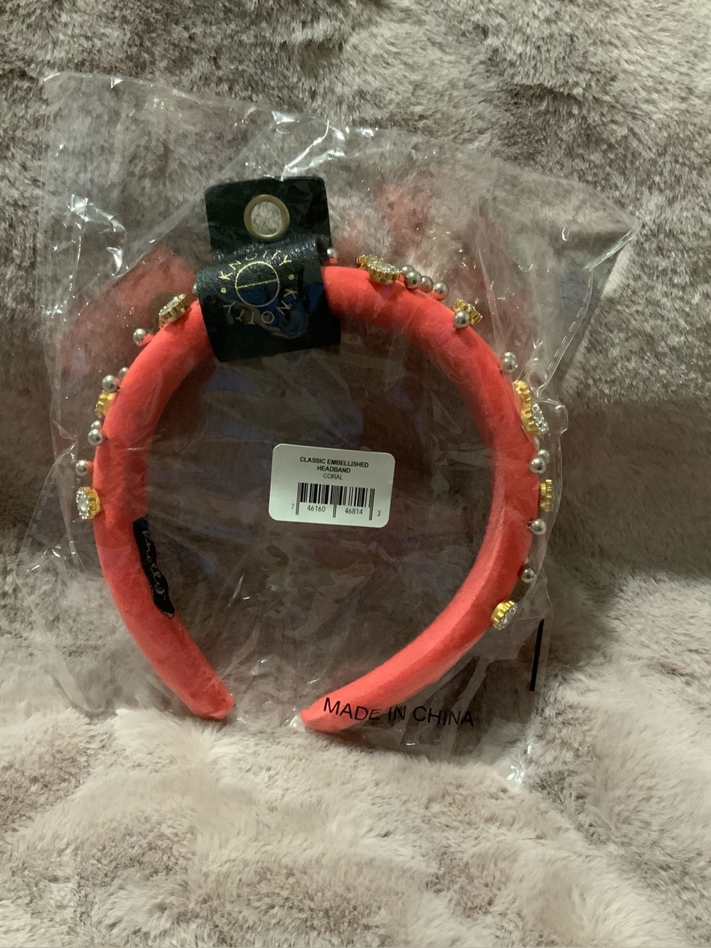 Classic Embellished Coral Headband